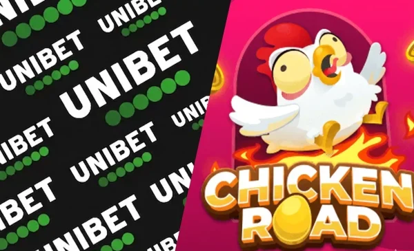 Unibet Promotion-Banner mit Logo-Muster für aktuelle Casino-Aktionen und Bonusangebote